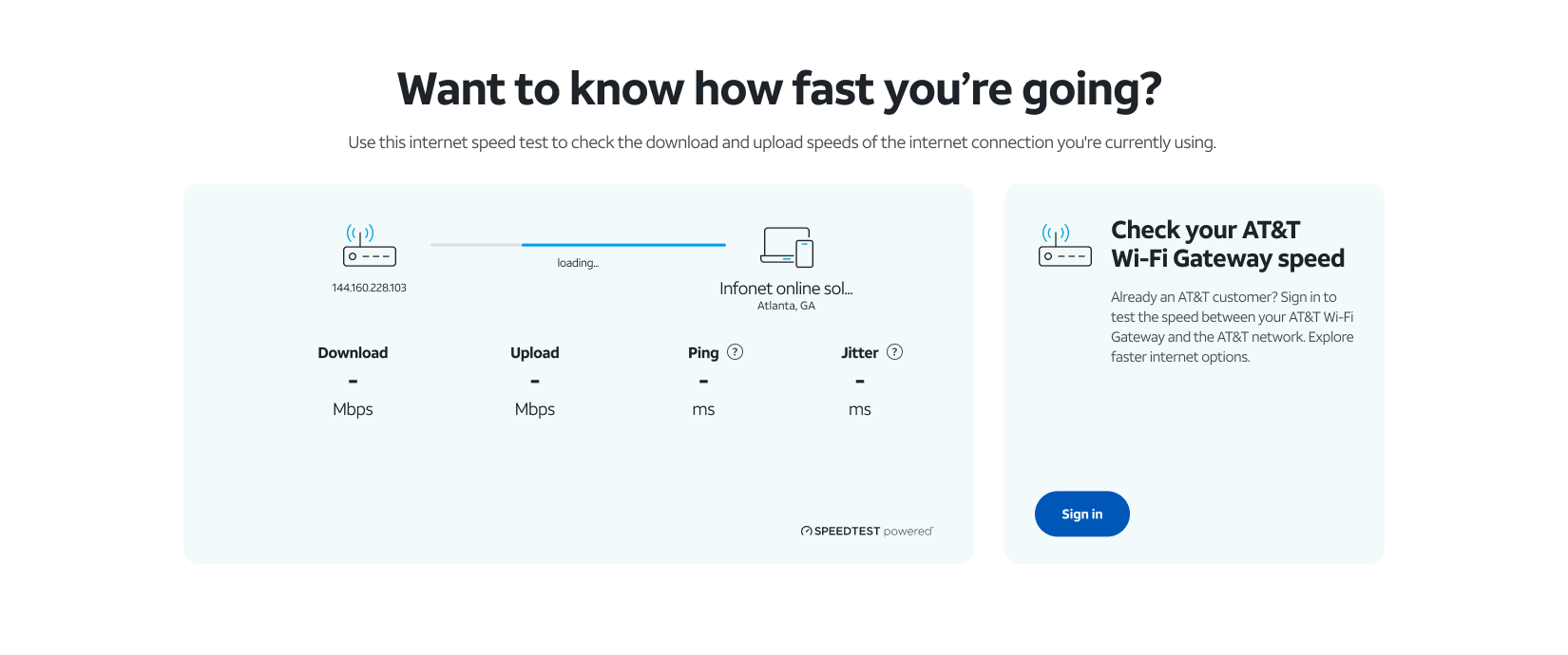 Running. The progress state has to hold attention for the length of a real measurement without pretending to be finished